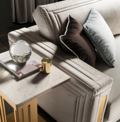 Trzyosobowa 3 miejsce do siedzenia w salonie Podkładka Włókienniczy Modern Luxury Design Sofa Meble Nowe
