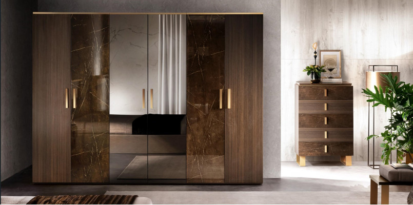 Luksusowe Sukienki Szafa Szafy Designerskie Meble Wysoki Połysk Living Drewno Nowe
