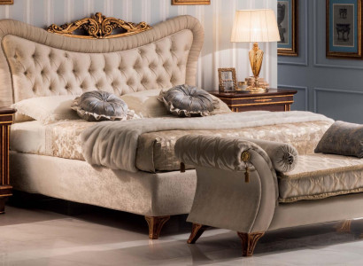 Łóżko Designerskie Meble Sypialnia Barokowy rokoko Art Nouveau Classic