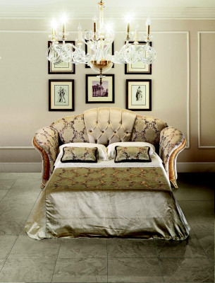 Noble Designer Sofa Couch 2 miejsce do siedzenia Podkładka Sofy Włókienniczy Art Nouveau arredoclassic™