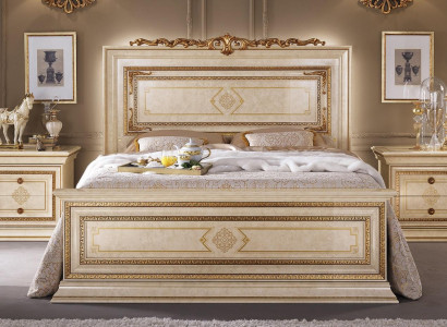 Łóżko małżeńskie Łóżko podwójne Drewno Hotel łóżka 180x200 Meble Sypialnia arredoclassic