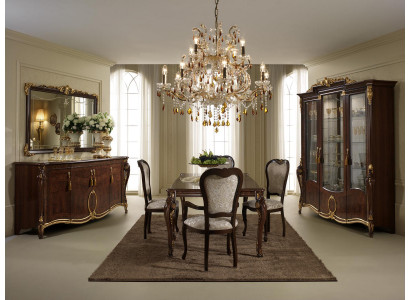 Stół obiadowy Tabela jadalnia stoły Stół drewniany Art Nouveau Antyk Styl Włochy 200cm