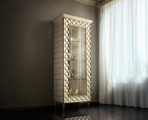 Gablota Szafa Szafka szklana Projektant Meble Rokoko Barok Deco Art Nouveau