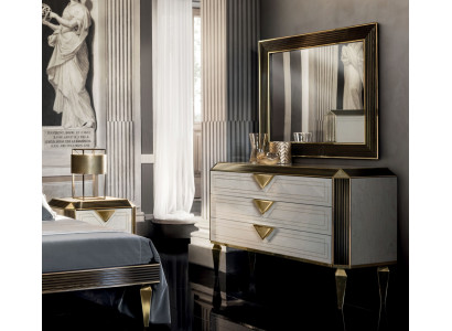 Komody Szafa Lustro Design Meble Luxury Szafa 2-częściowa. Ustaw arredoclassic