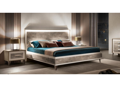 Łóżko 2x Stolik nocny Zestaw Sypialnia 3-częściowy Meble Modern Luxury bed arredoclassic