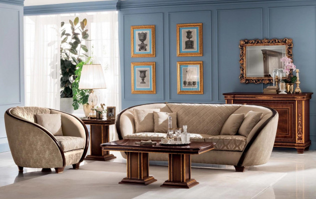Design Fotel Materiał Kanapa Sofa Podkładka Sofy Fotel TV 1 Siedziba arredoclassic