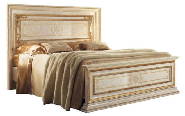 Łóżko Łóżko Classic Style Double Luxury Drewno Meble Sypialnia arredoclassic
