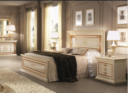 Łóżko Podkładka Design Luksusowe podwójne łóżko Hotel Drewno Sleep Pokój arredoclassic