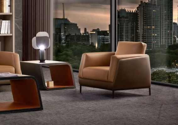 Fotel Skóra TV Couch 1 miejsce do siedzenia Sofa Relaks Luksusowa Podkładka Couch