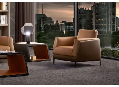 Fotel Skóra TV Couch 1 miejsce do siedzenia Sofa Relaks Luksusowa Podkładka Couch