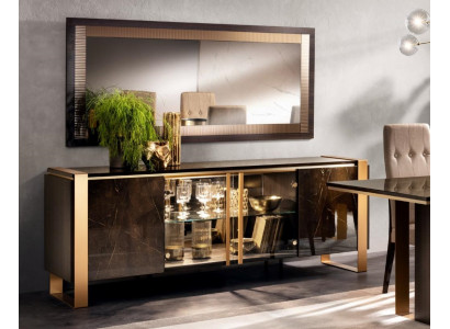 Projektant Kredens Kredens Side Low Board Szafa Wohn Pokój Półka Luxury Metal