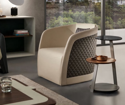 Fotel Lounge Luxury TV Club Podkładka miejsce siedzące Fotel Design Couch