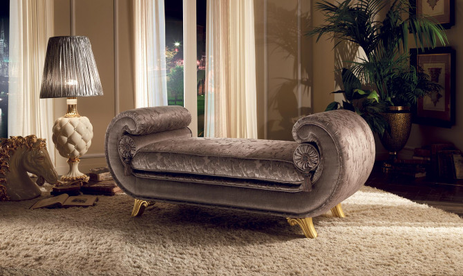 Szezlong Luksusowa Sofa Fotel Klasyczny Barokowy Rokoko Art Nouveau