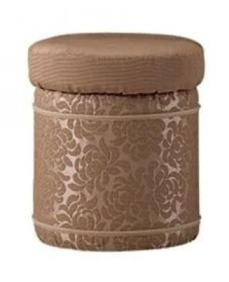 Stołek Stołek Tapicerowany Stopka Zgłoszenie Meble Living Ławki Siedziba Włókienniczy Brown Design