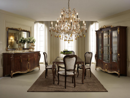 Classic 1 Krzesło Designerska jadalnia włoska Meble Drewno Baroque
