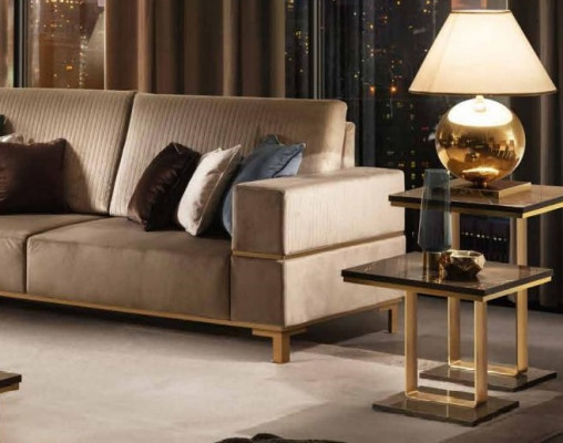 Szlachetny designerski stolik kawowy Stolik sofa salon Tabela stoły Stal nierdzewna