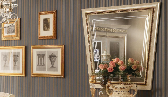 Klasyczny Design Lustro lśniące ściany Barokowe Rokoko Meble Rama arredoclassic