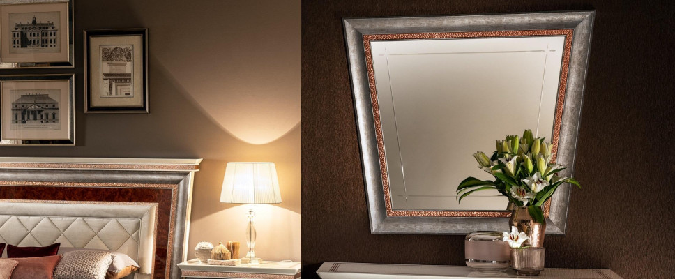 Lustro Italian Design Meble Lustro Stojące Kredens 117x106cm Barokowy Rokoko