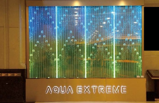 Panel Ścienny Bąbelki Wodne LED Projektant Ściany Wodnej Dekoracyjna Woda Ściana
