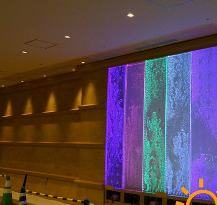 Panel Ścienny LED Ściana Wodna Ściana Wodna Nowoczesne Bąbelki Wodne Ściana Dekoracyjna