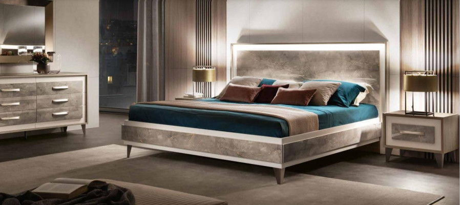 Łóżko Podkładka Design Luxury Double Hotel bed Marriage Sleep Pokój arredoclassic