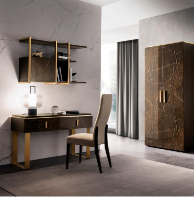 Zestaw półka ścienna Biurko Półka Szafa arredoclassic Office Pokój Stół 2-częściowy