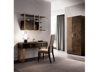 Zestaw półka ścienna Biurko Półka Szafa arredoclassic Office Pokój Stół 2-częściowy