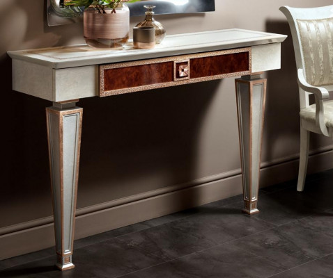 Stół konsolowy Design Drewno Tabela konsola Stoły konsolowe Luksusowy kredens Table Nowość