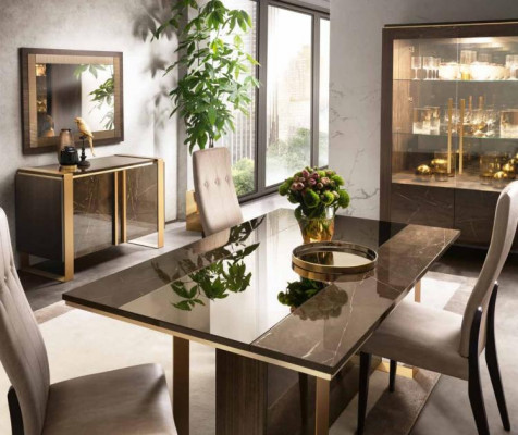 Stół obiadowy Tabela Grupa jadalnia Salon Ustaw Drewno Design stoły Meble Nowość