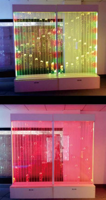 Nowoczesna Dekoracyjna Ściana Wodna Ściana Wodna Ścianka Wodna Podświetlana Ściana