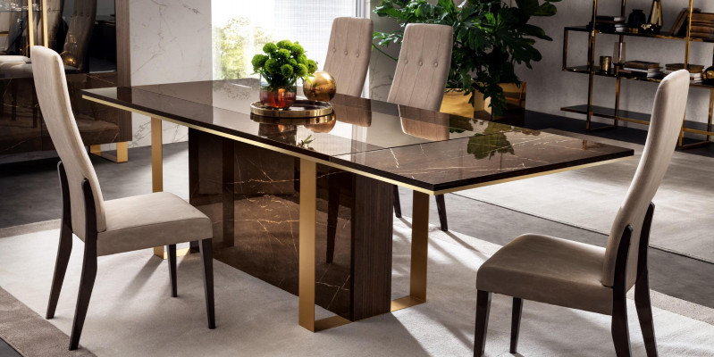Designerski Stół obiadowy Design Tabela Drewno jadalnia stół do salonu Meble włoskie