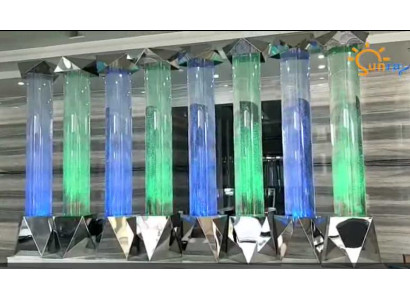 Słup wodny XXL 50x300cm duży słup wodny ścienny Ściana LED