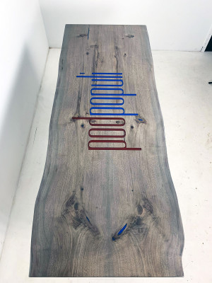 Drewno Tabela jadalnia Meble Stół konferencyjny Żywica odlewnicza z żywicy epoksydowej nowość Żywica epoksydowa