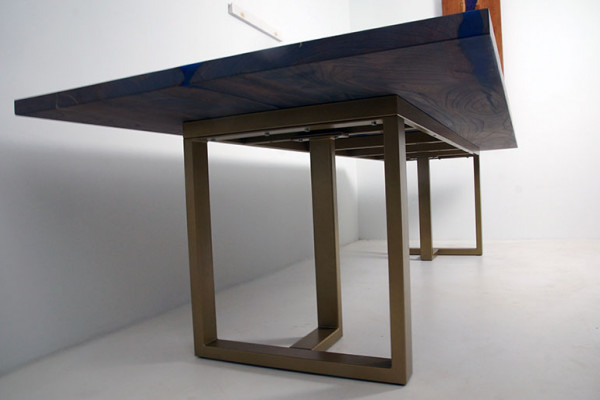 Tabela z żywicy epoksydowej Stół obiadowy real Drewno masywne Meble wodospad żywica epoksydowa do odlewania