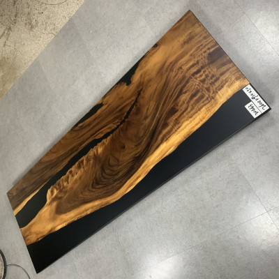 Żywica epoksydowa Stół obiadowy oryginalne drewno masywne Meble wodospad epoksydowy Tabela 260x91cm