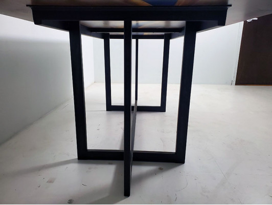 Stół obiadowy Design Tabela Żywica Nowoczesne stoły Sea Ocean River Meble 220x90 Epoxy