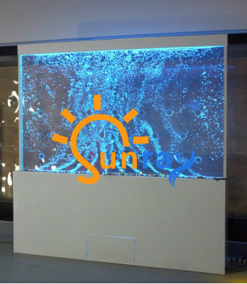 Nowoczesna ściana działowa wodna LED Dekoracyjna ściana wodna Podświetlana Ściana