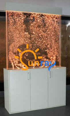 Przegroda Półka Szafa Ściana Wodna Dekoracyjna Kolumna Ścienna Ściana Wodna LED