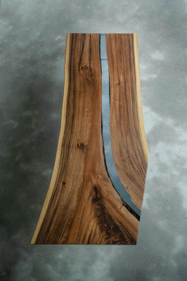 Stolik Rzeczny Żywica epoksydowa stolik kawowy Solidny stoły Stolik Rzeczny 240x100