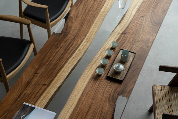 Stół obiadowy Stół Rzekowy Oryginalny Stół Rzekowy z Drewna 240x90 Solidne stoły