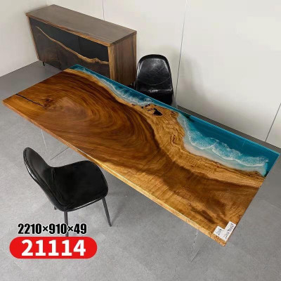 Tabela Stół obiadowy stoły Żywica epoksydowa Massive Design Meble 221x91 Oryginalna