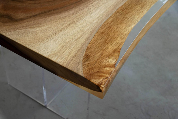 Stół obiadowy Woda morska Rzeka Prawdziwy stół rzeczny z drewna 220x90 stoły