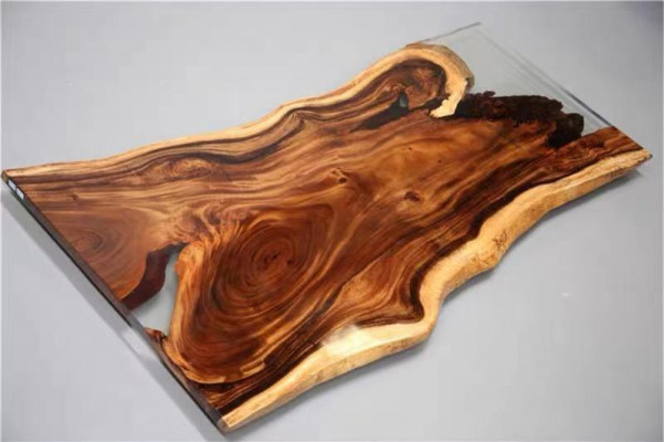Żywica epoksydowa Stół obiadowy River Table Prawdziwe drewno Solidny stoły 200x90