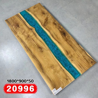Real Drewno Wodospad Tabela Epoxy Resin stoły Stół obiadowy Epoxy Massive