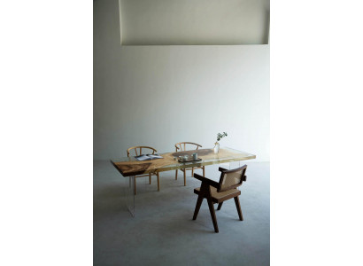 Luksusowy projekt stołu z żywicy epoksydowej Stoły Stół obiadowy 200x80 Solidne meble drewniane