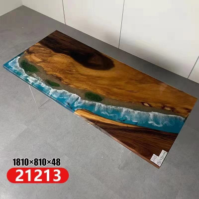 Ocean Table Epoxy Design stoły Luxury Drewno jadalnia Meble