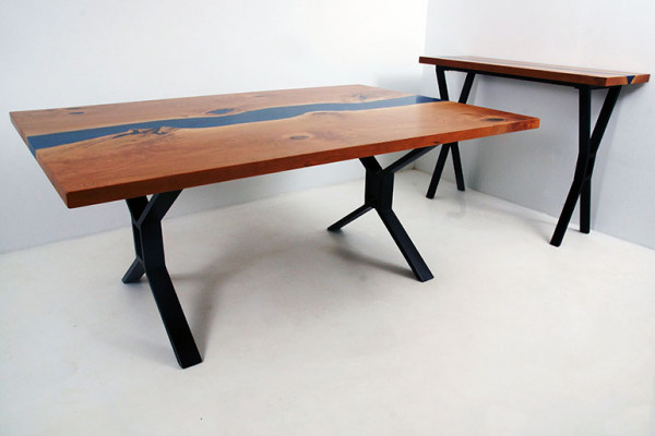 Wykonane na miarę Tabela Żywica epoksydowa Epoxy River Real Drewno Cena 1m2 stoły Resin
