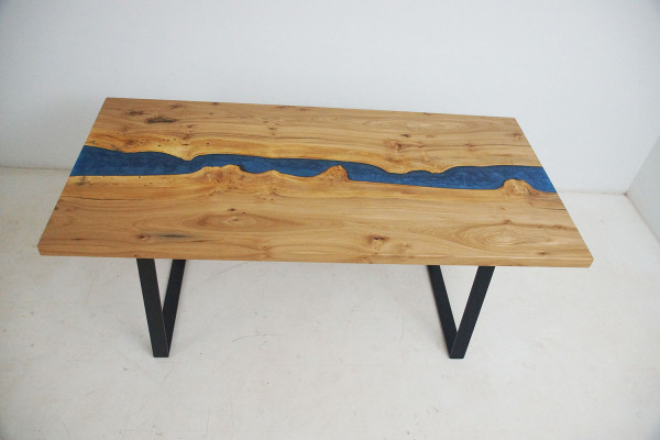 Wykonane na miarę Autentyczne Drewno Żywica epoksydowa Tabela Epoxy River Cena 1m2 stoły Żywica