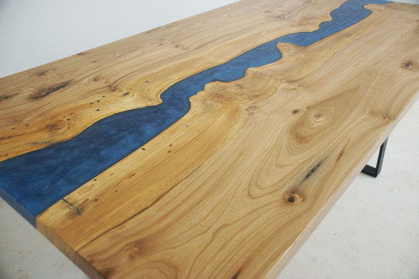 Wykonane na miarę Autentyczne Drewno Żywica epoksydowa Tabela Epoxy River Cena 1m2 stoły Żywica