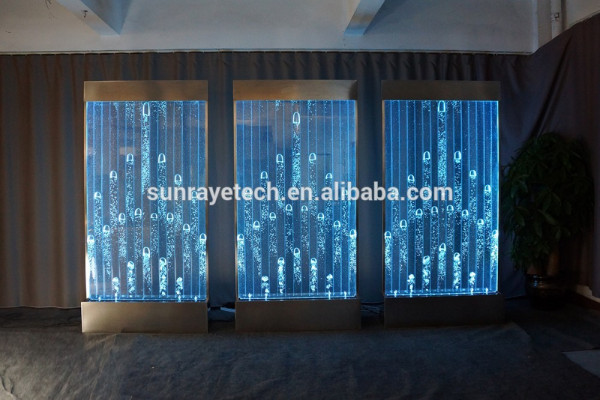 Panel ścienny na bańki wodne LED dekoracyjna ściana wodna designerska ściana wodna Ściana